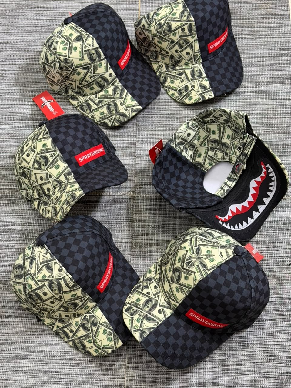 Astro Sprayground Money Stack Shark Mouth